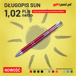 Długopis SUN social media